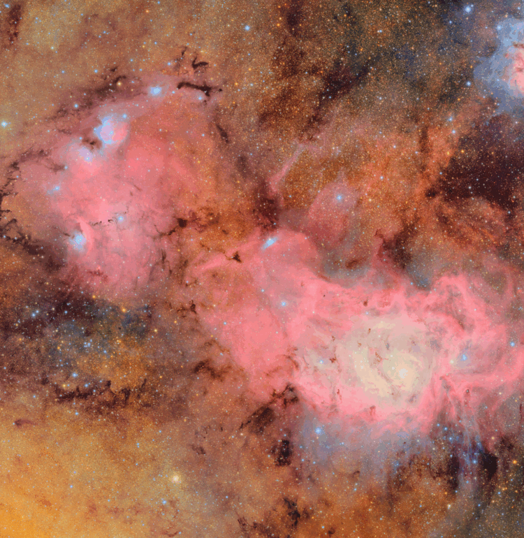 A very-high resolution image of the Lagoon Nebula by the Vera C. Rubin observatory