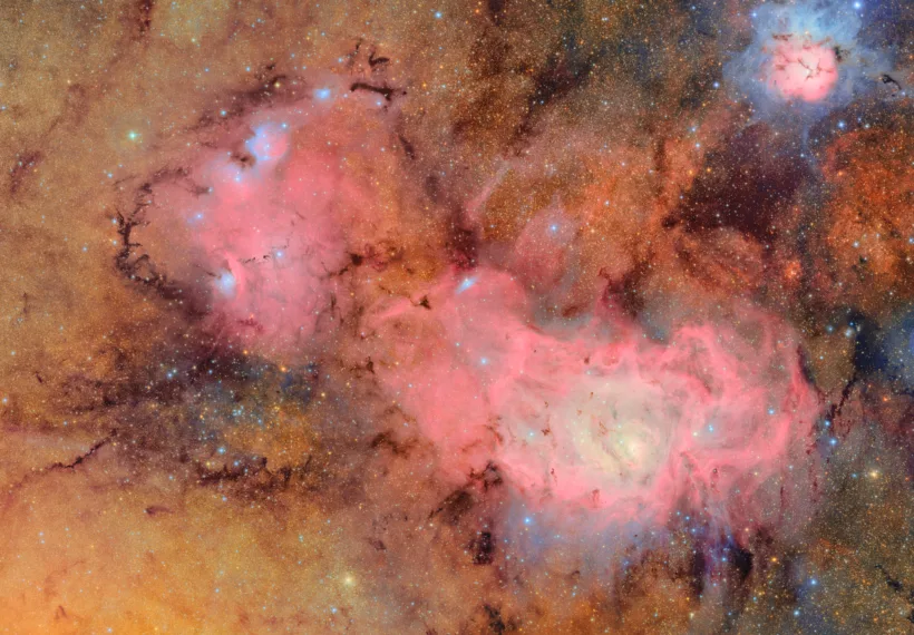 A very-high resolution image of the Lagoon Nebula by the Vera C. Rubin observatory