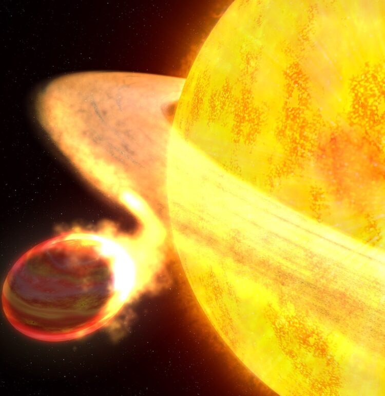 Artist's concept of the exoplanet WASP-12b.