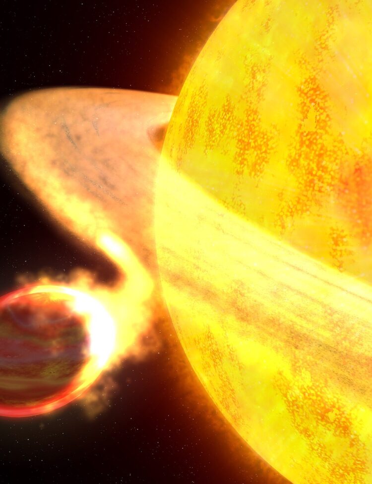 Artist's concept of the exoplanet WASP-12b.