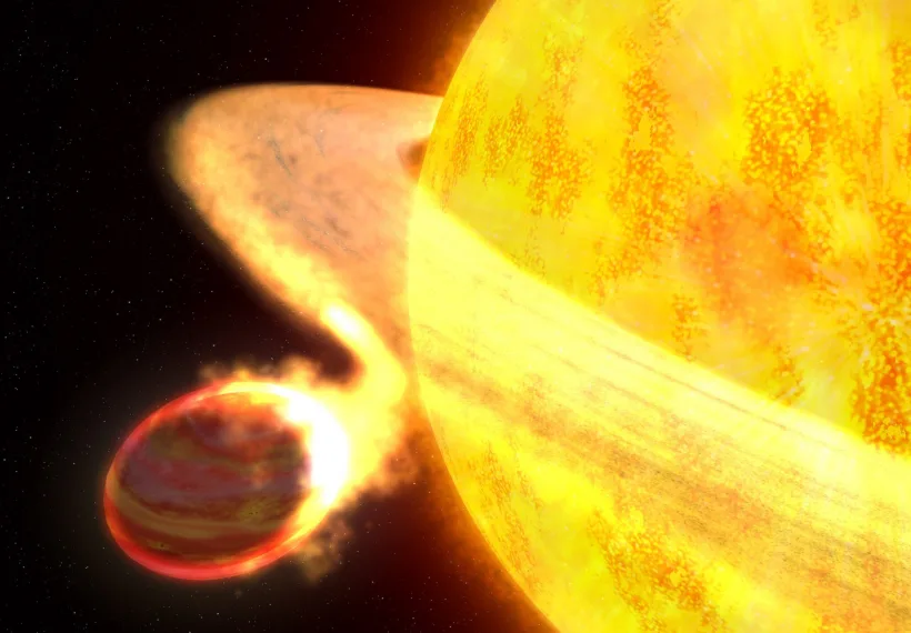 Artist's concept of the exoplanet WASP-12b.
