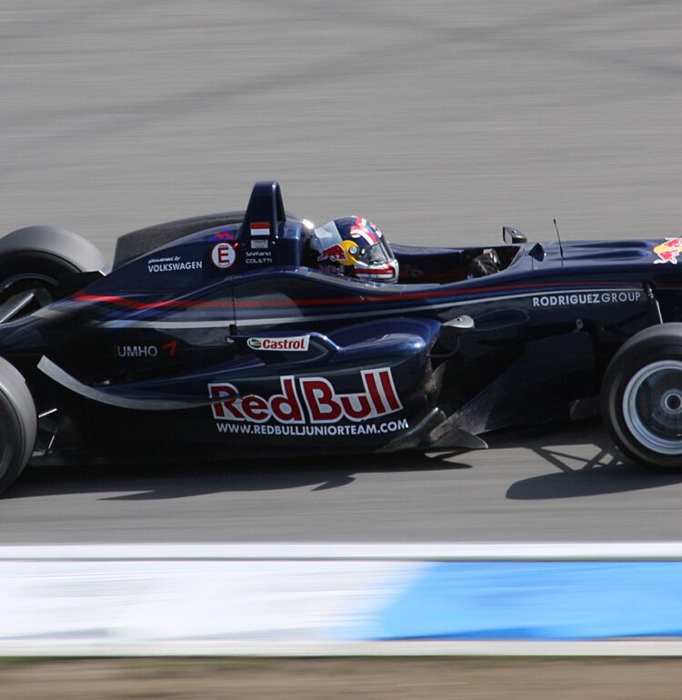Formula 3 racing car at Hockenheimring. #31 Stefano Coletti (Signature-Plus).