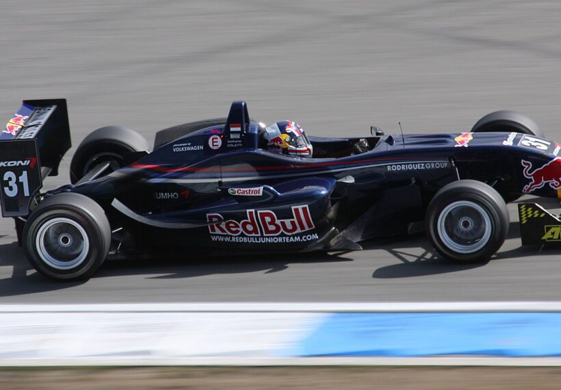 Formula 3 racing car at Hockenheimring. #31 Stefano Coletti (Signature-Plus).