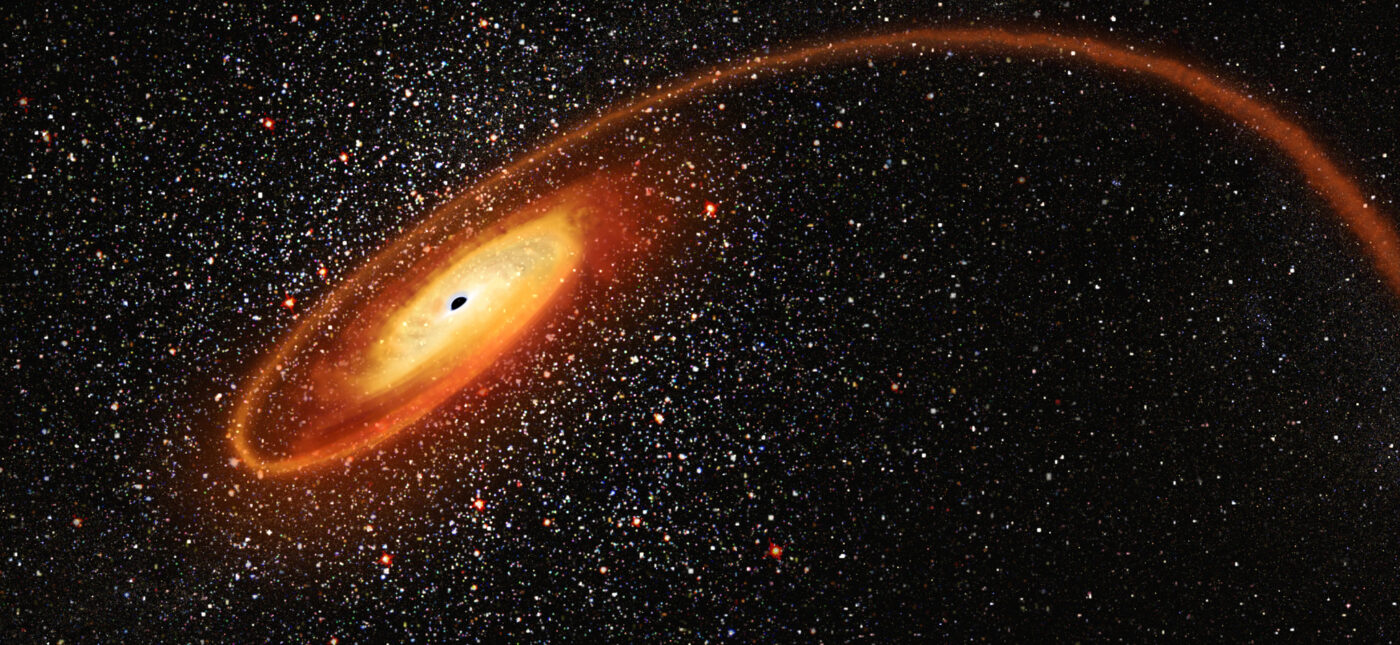 lllustration of Mid-Sized Black Hole Eating a Star