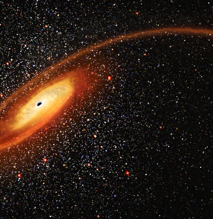 lllustration of Mid-Sized Black Hole Eating a Star
