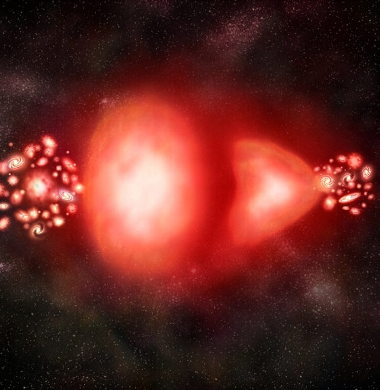 Illustration of Antimatter/Matter Annihilation Antimatter is made up of elementary particles that have the same masses as their corresponding matter counterparts but the opposite charges and magnetic properties. This illustration shows what happens when a particle of antimatter collides with one of matter