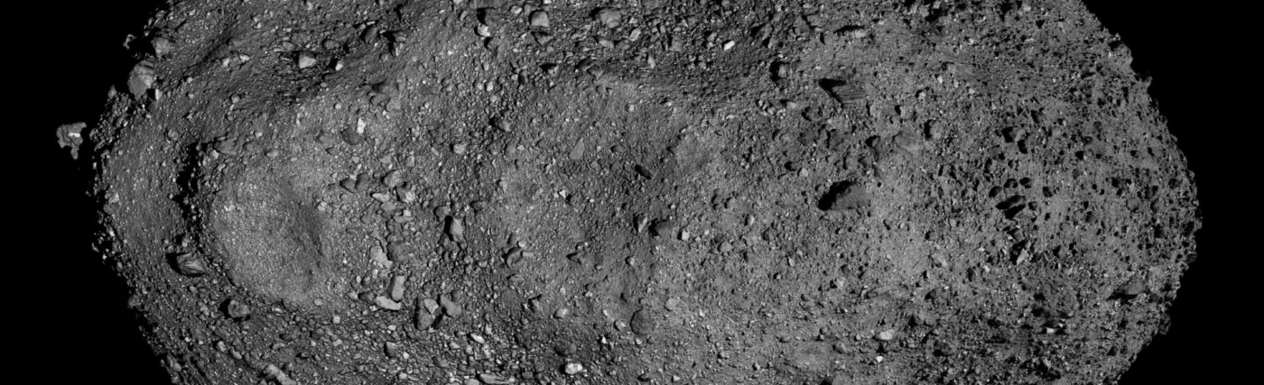 This mosaic of Bennu was created using observations made by NASA’s OSIRIS-REx spacecraft that was in close proximity to the asteroid for over two years.