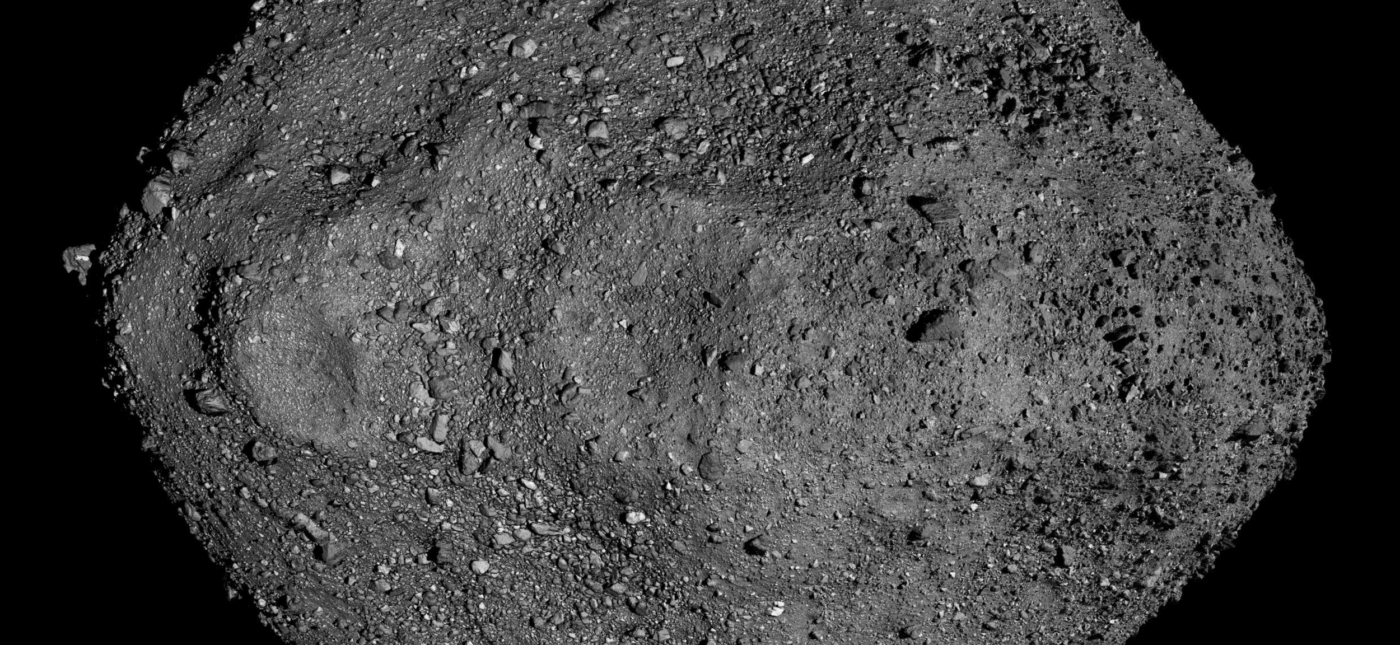 This mosaic of Bennu was created using observations made by NASA’s OSIRIS-REx spacecraft that was in close proximity to the asteroid for over two years.