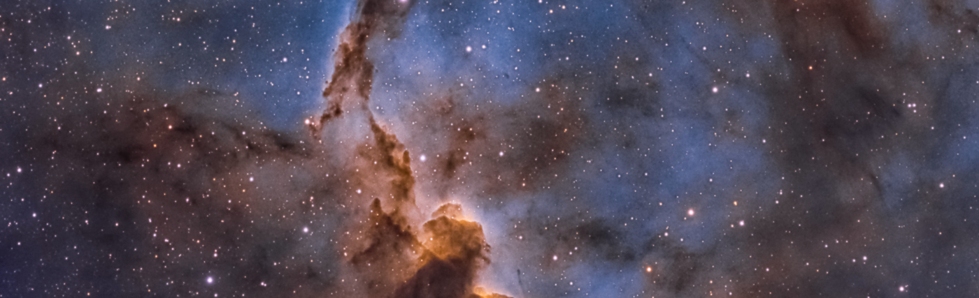 Elephant's Trunk in classic Hubble Palette (Ha/OIII/SII) by amateur astronomer Chuck Ayoub. Selected as NASA Astronomy Picture of the Day on August 16, 2019.