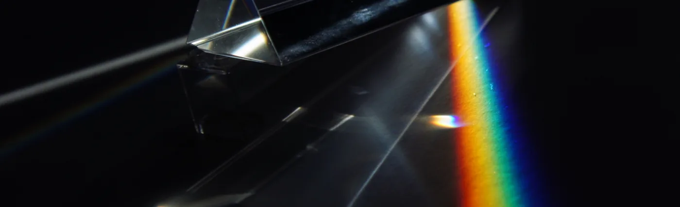 light is dispersed in seven colours by triangular prism