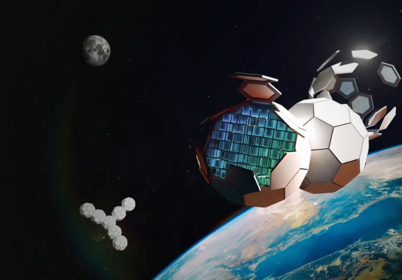 geodesic buckyball style space station