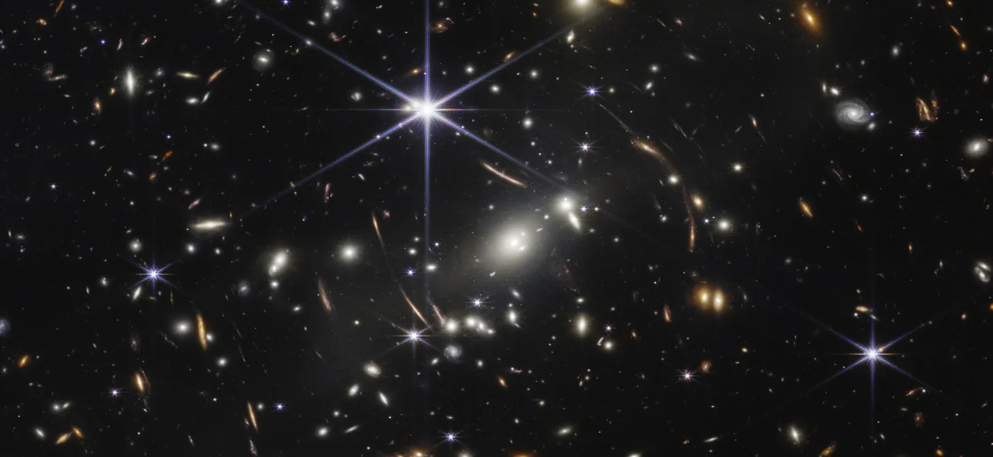 NASA’s James Webb Space Telescope has produced the deepest and sharpest infrared image of the distant universe to date. Known as Webb’s First Deep Field, this image of galaxy cluster SMACS 0723 is overflowing with detail.